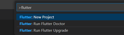 Flutter projekt indítása VSCode-ból