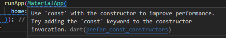 use const hint