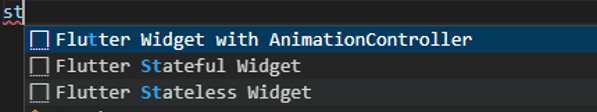 widget készítés shortcut vscode-al