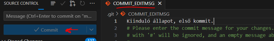 Commit message