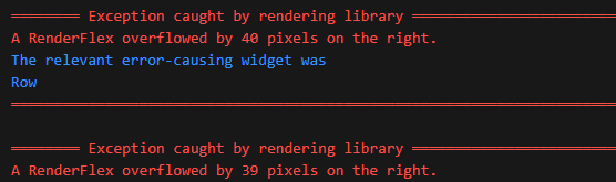 RenderFlex overflowed